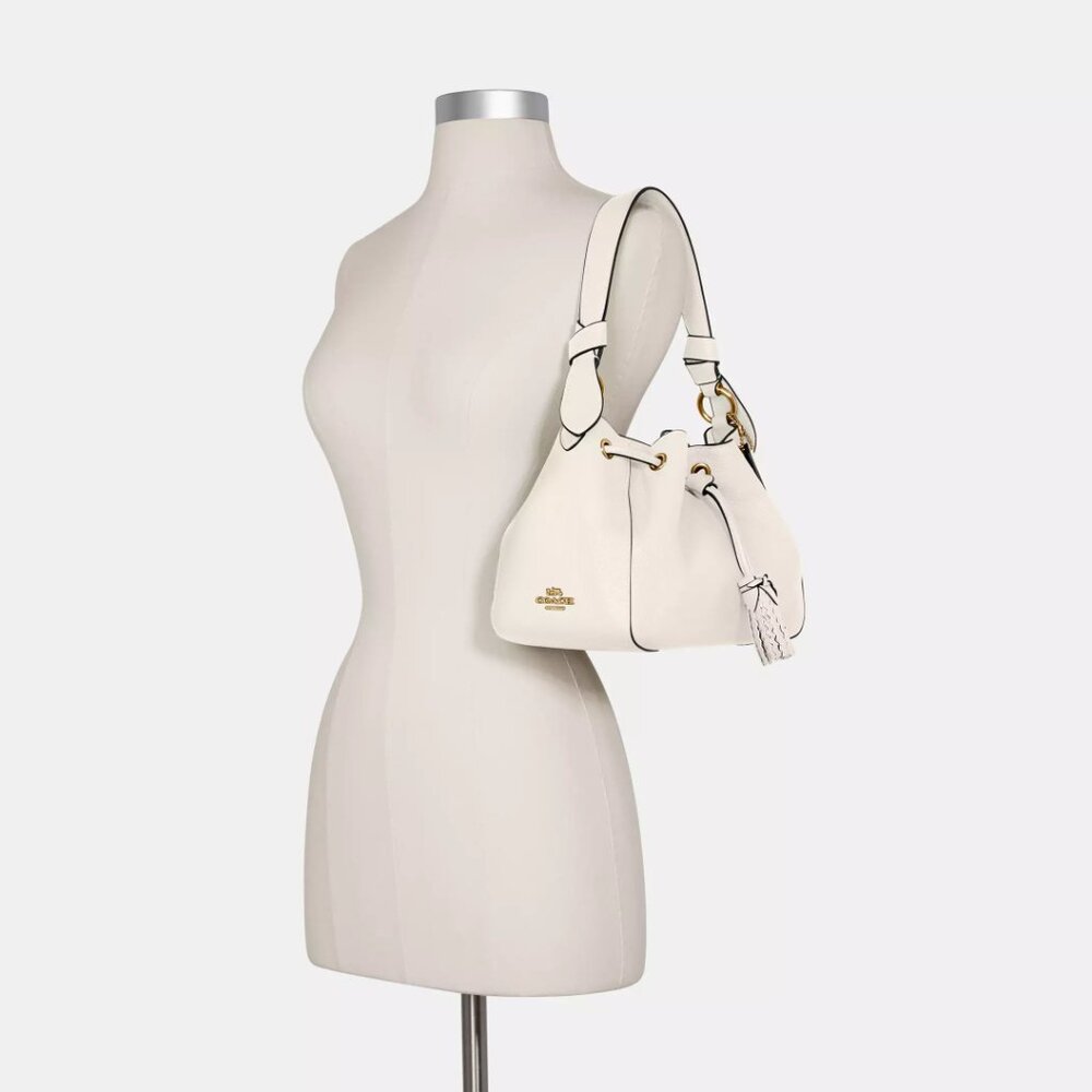 Coach Everly Drawstring Shoulder Bucket Bag Purse Crossbody Matching Wallet - Picture 2 of 13